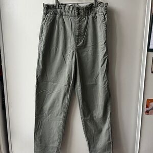 Army Green Ruffle Top Pants, Universal Thread, size 10